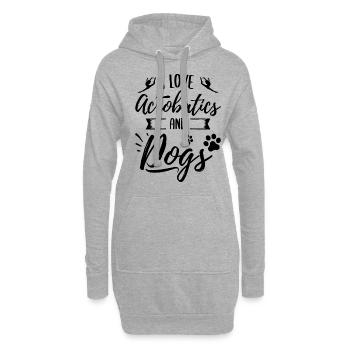 I Love Acrobatics Graphic Acrobat Gymnastics Gymna - Hoodie-Kleid - Grau meliert - Vorne