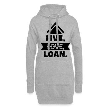 New Homeowner Housewarming Funny - Hoodie-Kleid - Grau meliert - Vorne