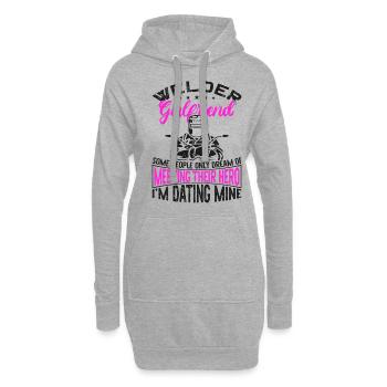 Welder Welding Vintage Welder - Hoodie-Kleid - Grau meliert - Vorne
