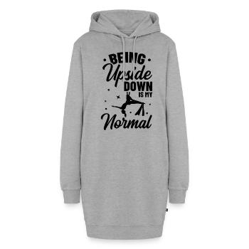 Being Upside Down Is My Normal Acrobatics Gymnasti - Hoodie-Kleid - Grau meliert - Vorne