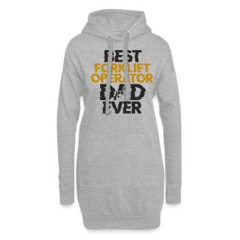 Certified Forklift Truck Operator - Hoodie-Kleid - Grau meliert - Vorne