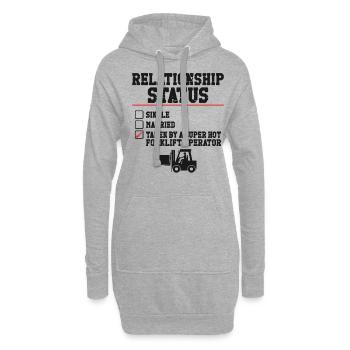 Opérateur de chariot élévateur certifié - Sweat-shirt à capuche long Femme - gris chiné - Devant