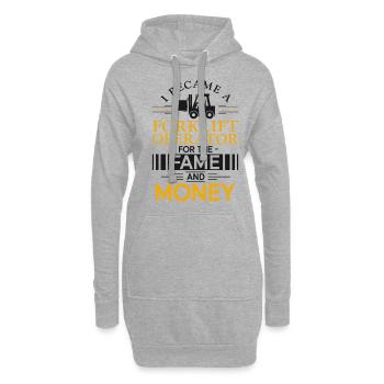Certified Forklift Truck Operator - Hoodie-Kleid - Grau meliert - Vorne