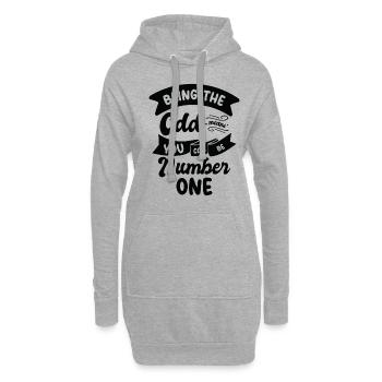 Mathematik Ungerade Zahlen Mathematik Smart - Hoodie-Kleid - Grau meliert - Vorne