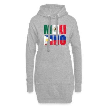 Mexipino Mexican Filipino Mexipino - Hoodie-Kleid - Grau meliert - Vorne