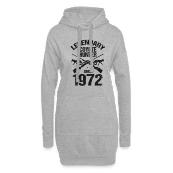 Conception de chasseur de coyote pour la chasse au coyote - Sweat-shirt à capuche long Femme - gris chiné - Devant