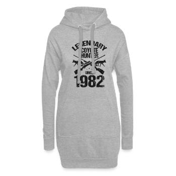 Conception de coyote pour les réacteurs de coyote - Sweat-shirt à capuche long Femme - gris chiné - Devant