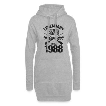 Conception de coyote pour les réacteurs de coyote - Sweat-shirt à capuche long Femme - gris chiné - Devant