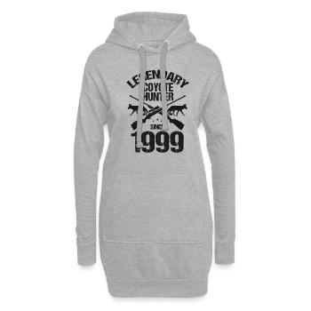 Kojotentöter und Kojotenjagd auf Wildtiere - Hoodie-Kleid - Grau meliert - Vorne
