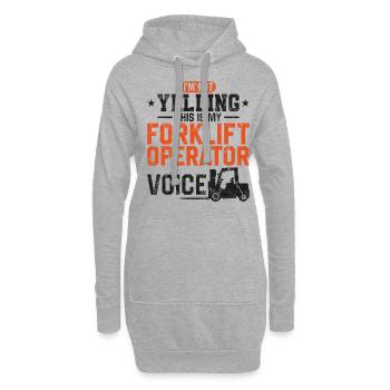Certified Forklift Truck Operator - Hoodie-Kleid - Grau meliert - Vorne