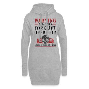 Certified Forklift Truck Operator - Hoodie-Kleid - Grau meliert - Vorne