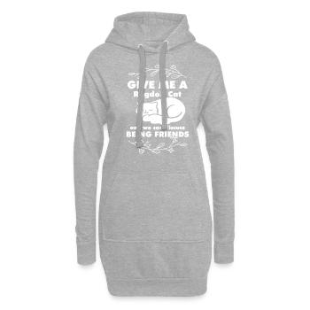Ragdoll Cat Cat Mama Cat Lady - Sweat-shirt à capuche long Femme - gris chiné - Devant