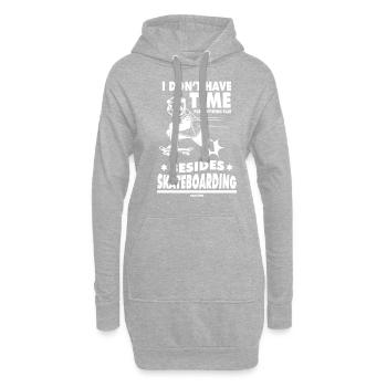 Panda Skateboard Sohn Tochter Geschenk - Hoodie-Kleid - Grau meliert - Vorne