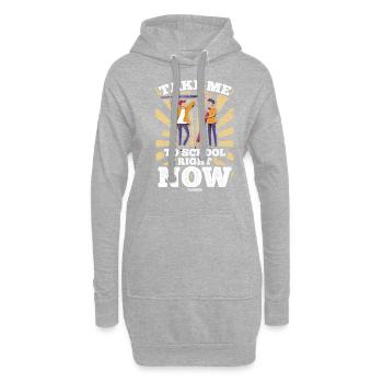 Professeur d’école maternelle - Sweat-shirt à capuche long Femme - gris chiné - Devant