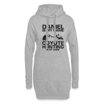 Conception de coyote pour les réacteurs de coyote - Sweat-shirt à capuche long Femme - gris chiné - Devant
