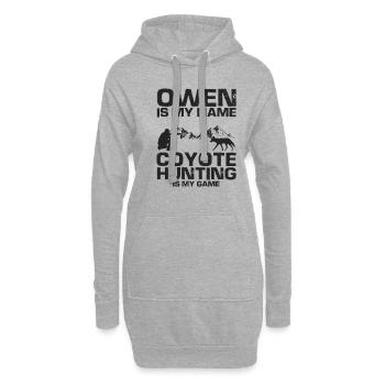 Conception de coyote pour les réacteurs de coyote - Sweat-shirt à capuche long Femme - gris chiné - Devant