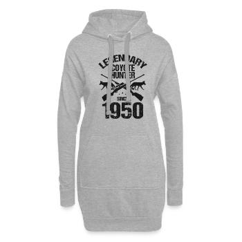 Conception de coyote pour les réacteurs de coyote - Sweat-shirt à capuche long Femme - gris chiné - Devant