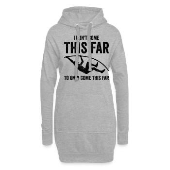Stabhochsprung - Hoodie-Kleid - Grau meliert - Vorne
