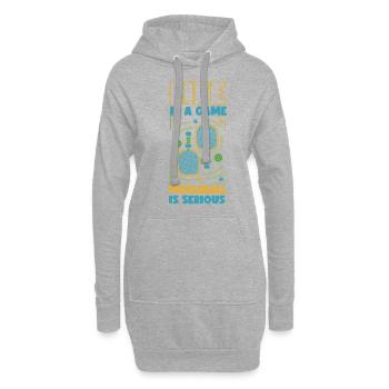 Pickleball Life Is A Game - Hoodie-Kleid - Grau meliert - Vorne