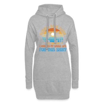 Retired Bank Clerk I Worked My Whole Life For This - Hoodie-Kleid - Grau meliert - Vorne