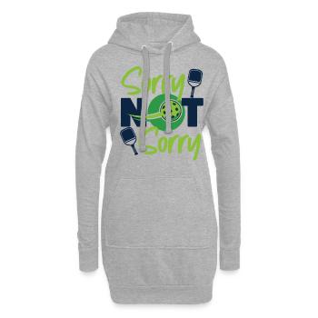 Pickleball Sorry Not Sorry - Hoodie-Kleid - Grau meliert - Vorne
