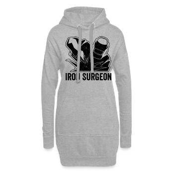 Iron Surgeon Schweißer Schweißen - Hoodie-Kleid - Grau meliert - Vorne