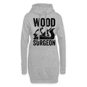 Soil Surgeon Landwirt Landwirtschaft - Hoodie-Kleid - Grau meliert - Vorne