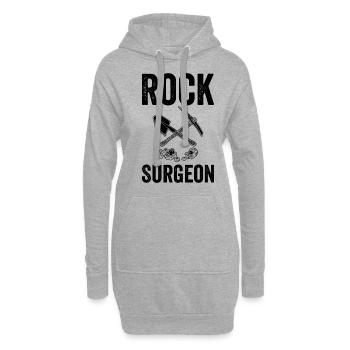 Plant Surgeon Gartenarbeit Gärtner Pflanzen - Hoodie-Kleid - Grau meliert - Vorne
