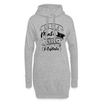 Énorme erreur Citations d’imperfection de l’art de la ligne - Sweat-shirt à capuche long Femme - gris chiné - Devant