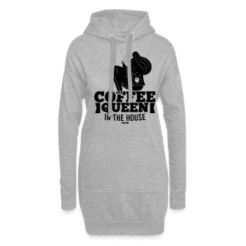 Café petit-déjeuner pour maman - Sweat-shirt à capuche long Femme - gris chiné - Devant