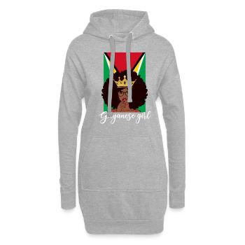 guyanese girl, guyana - Hoodie-Kleid - Grau meliert - Vorne