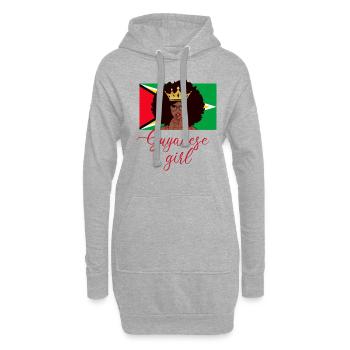 guyanese girl, guyana - Hoodie-Kleid - Grau meliert - Vorne