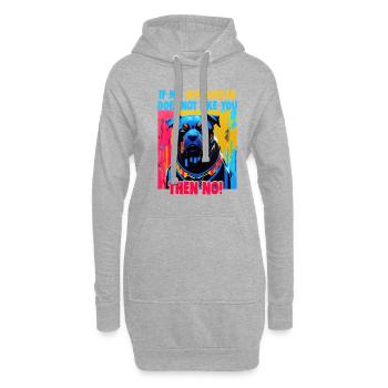 Dogs Rottweiler Dog lovers - Hoodie Dress - heather grey - Front