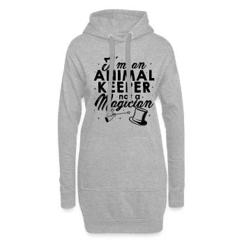 I'm An Animal Keeper Not A Magician Animal Lover Z - Hoodie-Kleid - Grau meliert - Vorne