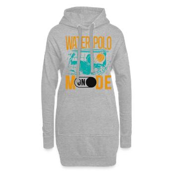 Water Polo Water Polo Mode On - Hoodie-Kleid - Grau meliert - Vorne