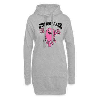 Slime Nerd Lunettes mignonnes adorables pour - Sweat-shirt à capuche long Femme - gris chiné - Devant