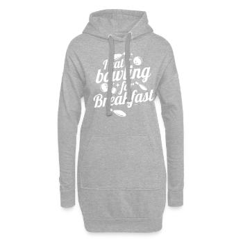 Idée cadeau de l’équipe de bowling - Sweat-shirt à capuche long Femme - gris chiné - Devant