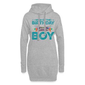 Mom Of The Birthday Boy Lasertag Player Lasergame - Hoodie-Kleid - Grau meliert - Vorne