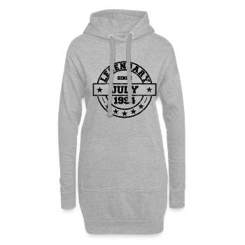 Legendary since July 1994 - Geburtstag - Hoodie-Kleid - Grau meliert - Vorne