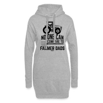 Farmer Dad Acker Farmer Gift - Sweat-shirt à capuche long Femme - gris chiné - Devant