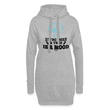 Botanik Wald Entspannung Therapie - Hoodie-Kleid - Grau meliert - Vorne
