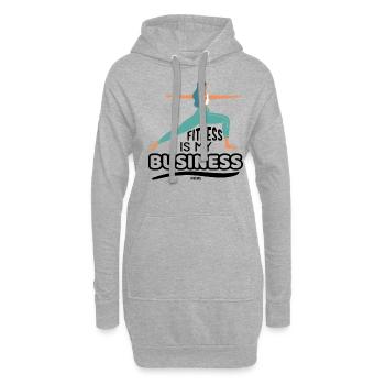 Professeur d’éducation physique - Sweat-shirt à capuche long Femme - gris chiné - Devant