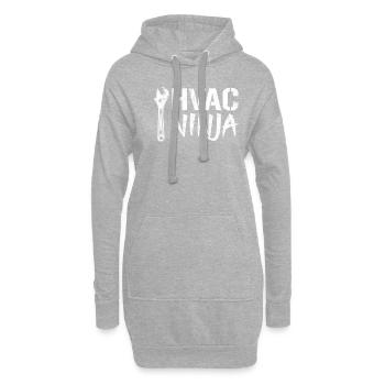 HVAC Ninja, Technician - Hoodie-Kleid - Grau meliert - Vorne