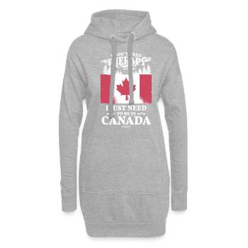 Canada - Hoodie-Kleid - Grau meliert - Vorne