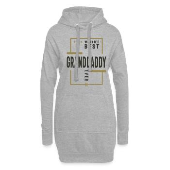 World's Best Granddaddy Ever - Dad Grandpa - Hoodie Dress - heather grey - Front