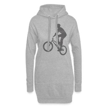 BMX - Hoodie-Kleid - Grau meliert - Vorne