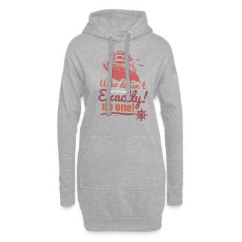 jeder liebt Kreuzfahrten mit dem Schiff auf dem Me - Hoodie-Kleid - Grau meliert - Vorne
