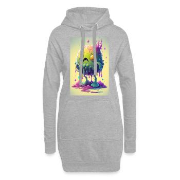 Zombie Frozen - Hoodie-Kleid - Grau meliert - Vorne