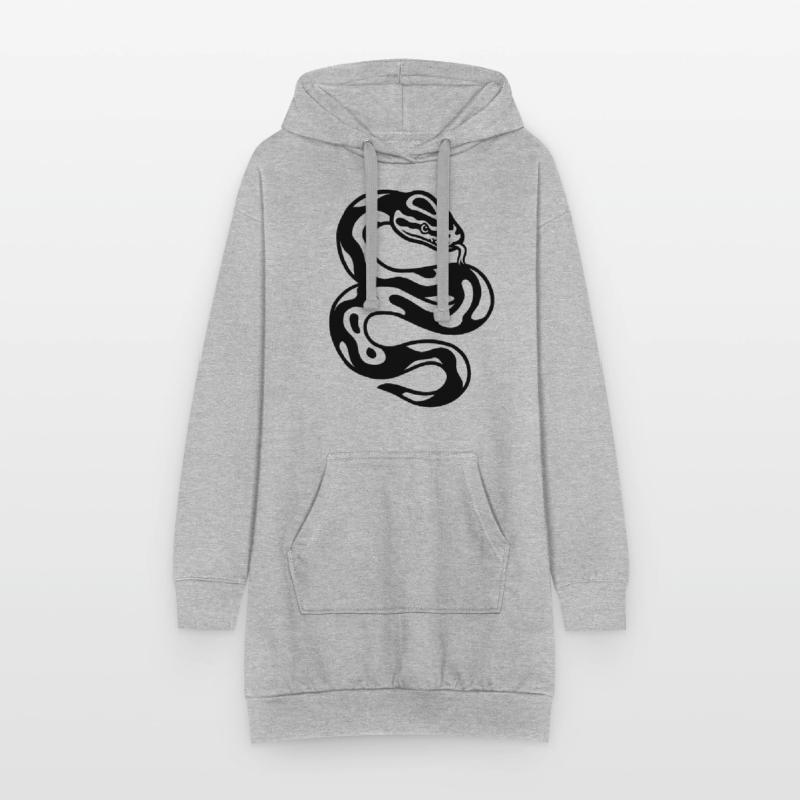 Kugelpython Schlange Hoodie-Kleid