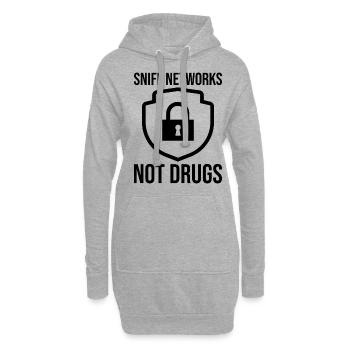 Cybersécurité Sécurité informatique Cybersécurité - Sweat-shirt à capuche long Femme - gris chiné - Devant
